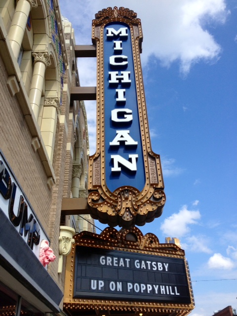 The Michigan Theater marquee